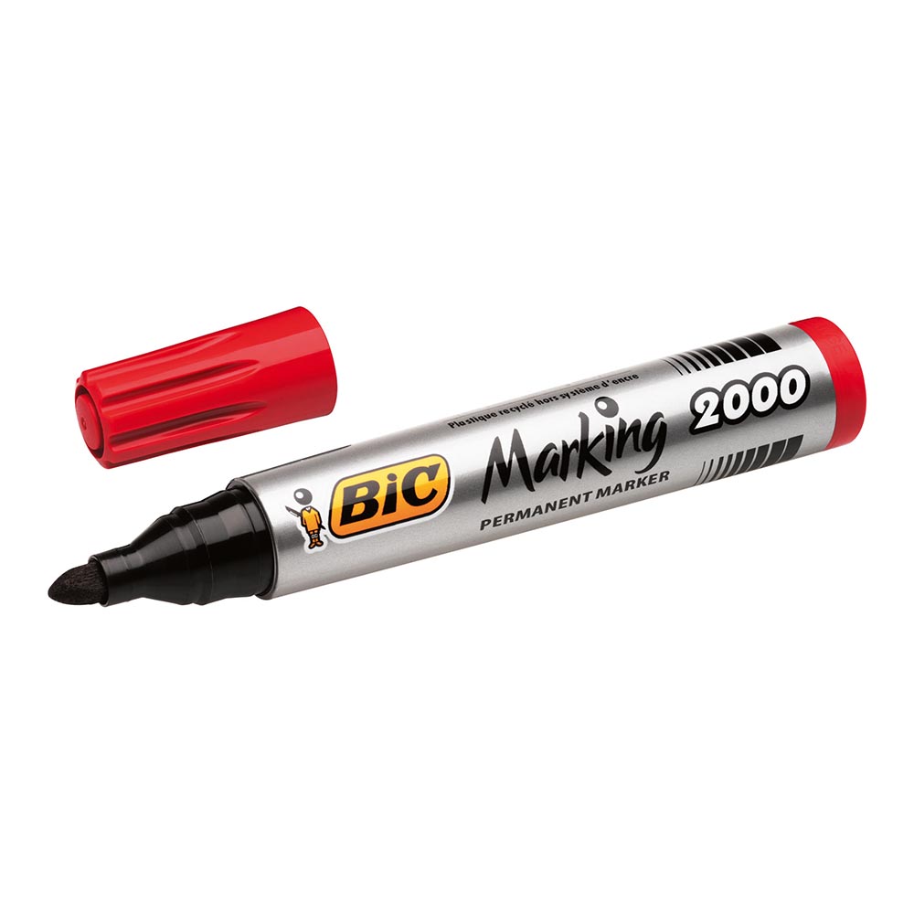 BİC PERMANENT MARKÖR 2000 YUVARLAK UÇ KIRMIZI 8209133