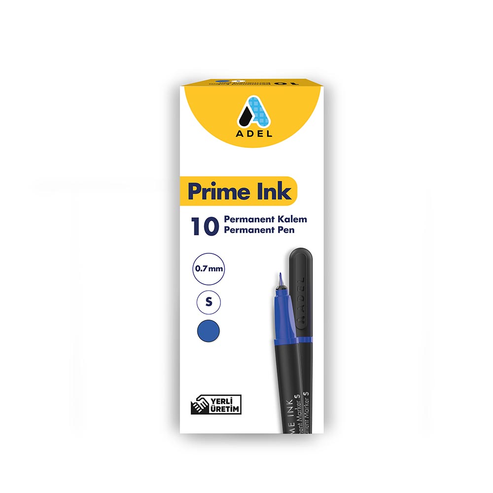 ADEL PRİME INK (PERMANENT KALEM) MAVİ S 000003
